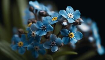 Freshness of nature beauty in a bouquet of multi colored flowers generated by AI photo