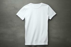 Ai generative.  White t-shirt with copy space photo