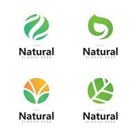 Tree leaf vector logo design