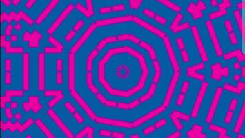 a blue and pink geometric pattern on a blue background video