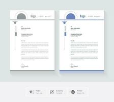 Professional creative letterhead template design for your business vector