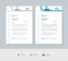 Professional creative letterhead template design for your business vector