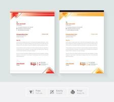 Professional creative letterhead template design for your business vector