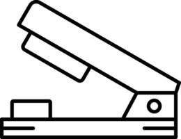 Stapler Line Vector Icon Design