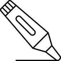 marcador línea vector icono diseño