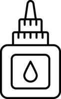 Liquid Glue Line Vector Icon Design