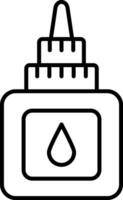 Liquid Glue Line Vector Icon Design