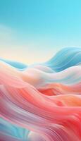 abstract swirl wave 3d render background wallpaper photo