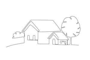 A house with simple architecture vector