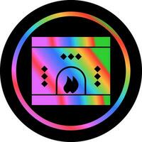 icono de vector de chimenea