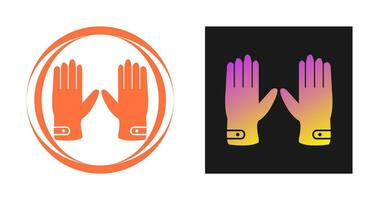 Leather Gloves Vector Icon