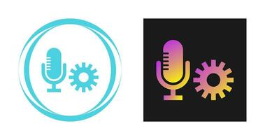 Microphone Settings Vector Icon