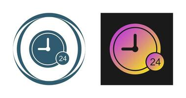 24 Hour Service Vector Icon