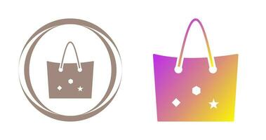 Bag with Tags Vector Icon