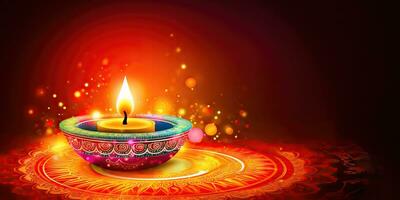 Festive Diwali Lights - Mesmerizing Illuminations for Joy and Prosperity - Generative AI photo