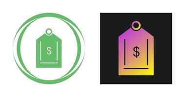 Dollar Tag Vector Icon