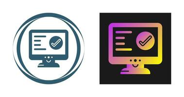 Check Lcd Vector Icon