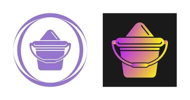 Sand Bucket Vector Icon