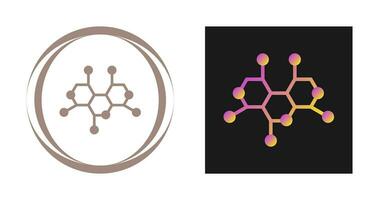 icono de vector de estructura de molécula