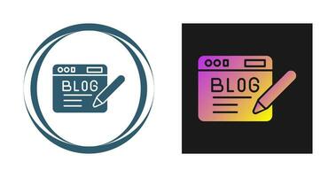 Blog Vector Icon