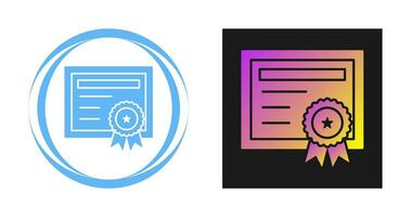 Certificate Vector Icon