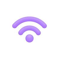 3d Realistic Wireless network vector illustration