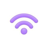 3d Realistic Wireless network vector illustration