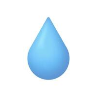 3d Realistic Drop Water vector illustrations