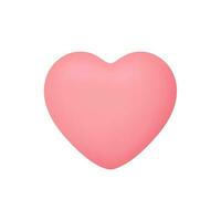 3d realista corazón o amor icono vector ilustraciones