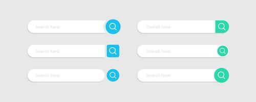 Search bar. Can be used as UI and website elements. Find the Address and navigation bar icon. Computer illustration vector set looking for navigator