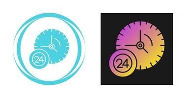 24 Hour Service Vector Icon