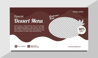 Banner Food Vector Design Template