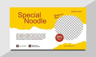 Banner Food Vector Design Template