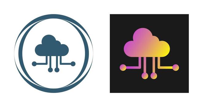 Cloud Computing Vector Icon