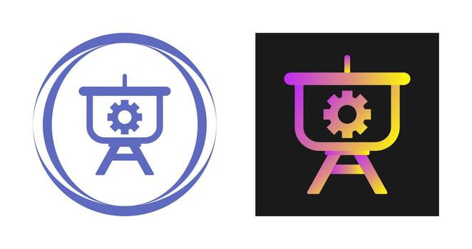Setting Presentation Vector Icon