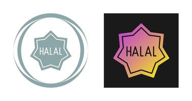 icono de vector halal