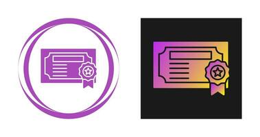 Certificate Vector Icon