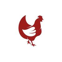 Chicken logo design element vector with creative idea