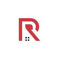 Letter R logo design element vector with modern concept