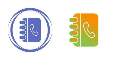 Contact Book Vector Icon