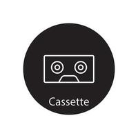 cassette icon vector