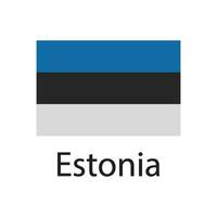 estonia flag icon vector