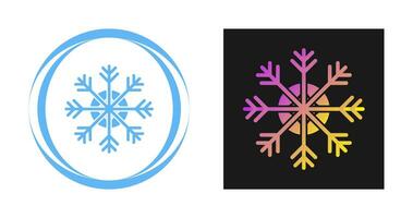 icono de vector de copo de nieve