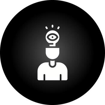 Visual Thinking Vector Icon