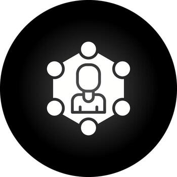 red segmentación vector icono