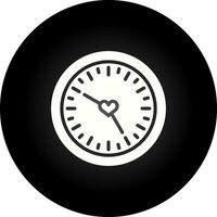 Love clock Vector Icon