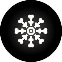 Love snowflake Vector Icon