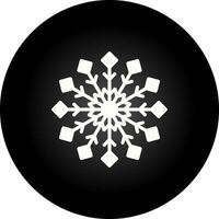 icono de vector de copo de nieve