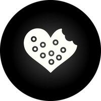 Heart shaped cookies Vector Icon