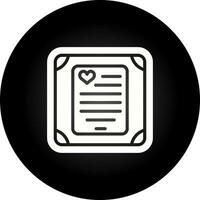 Love poem in a frame Vector Icon